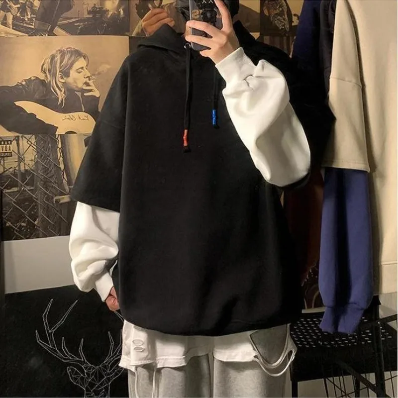 Streetwear Brand Cheap - Hooded Sweatshirts for Man Black Hoodies