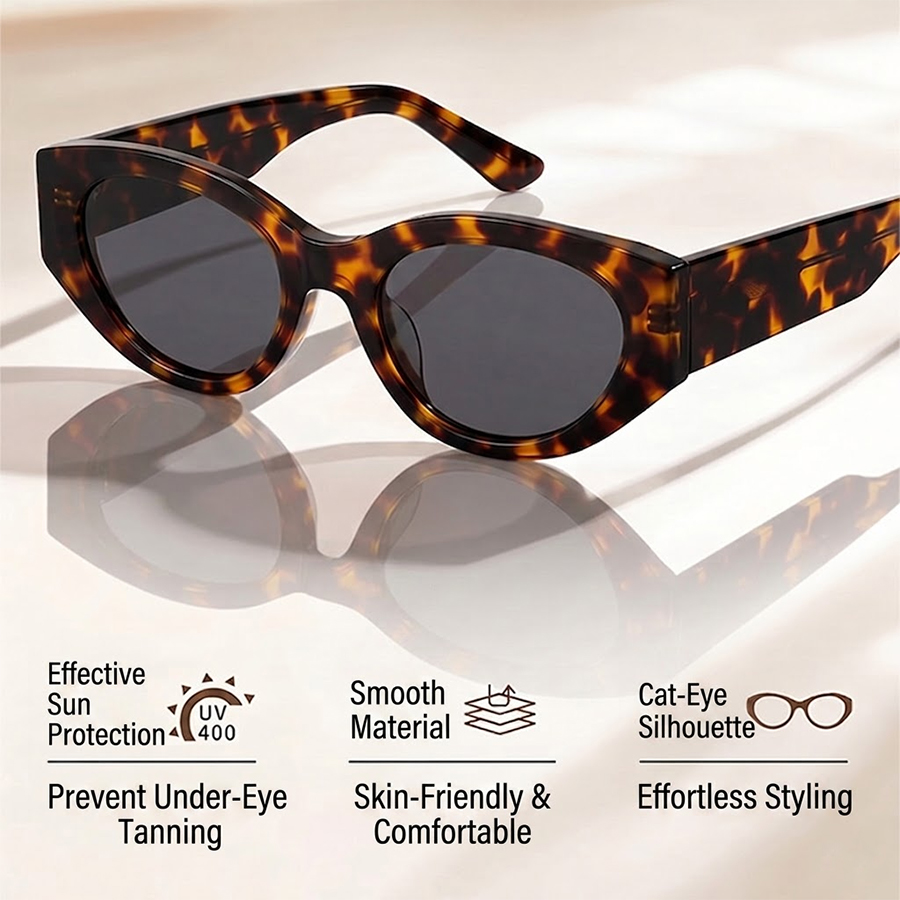 Cat Eye Polarized Sunglasses W - Streetwear Brand With Eye review and price
