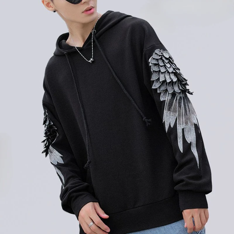 Sweatshirt for Men Hooded Embr - Streetwear Brand Cheap review and price