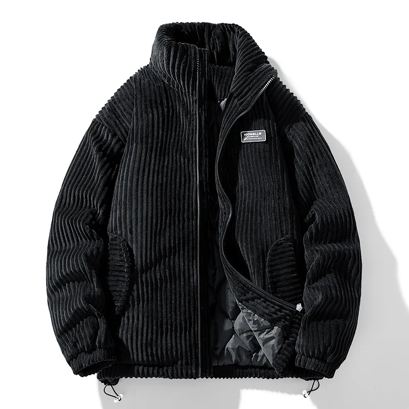 Men Winter Corduroy Puffer Jac - Streetwear Brand Jacket review and price