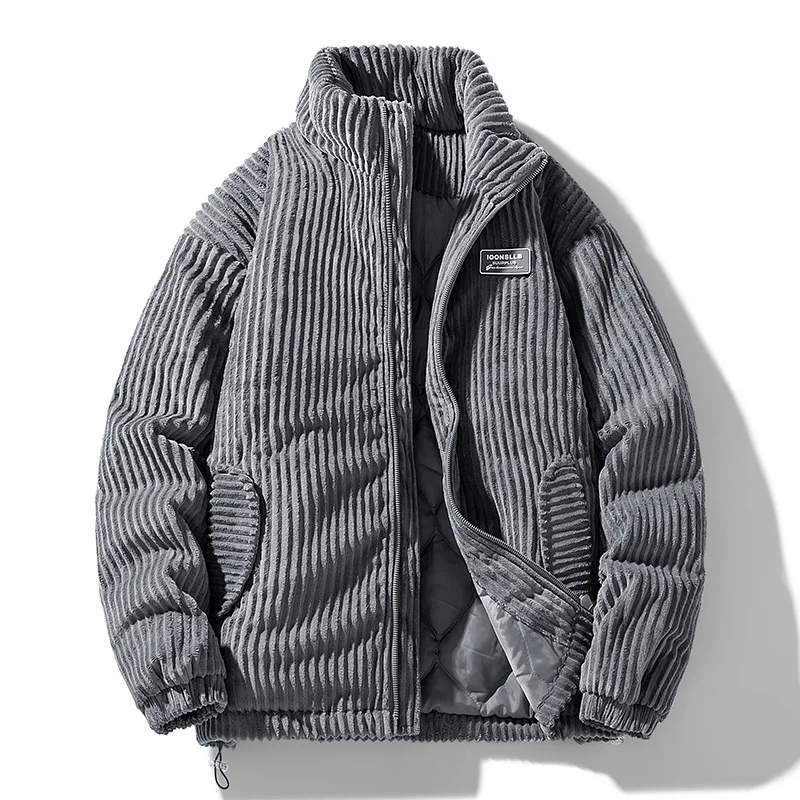 Men Winter Corduroy Puffer Jac - Streetwear Brand Jacket review and price